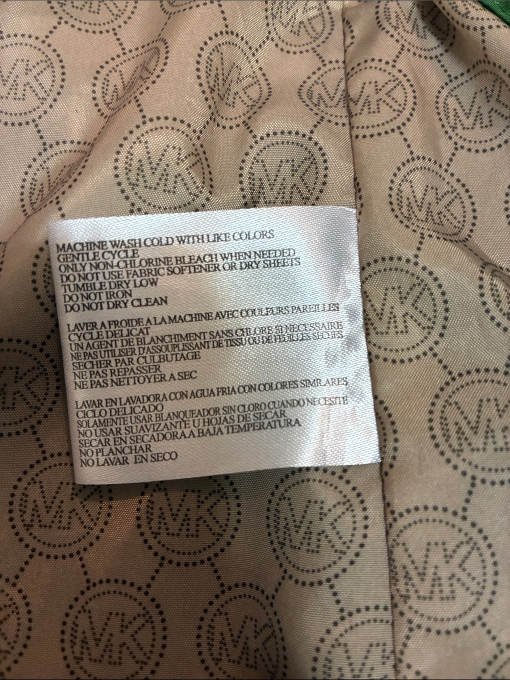 Michael Kors Green Lightweight Hooded Utility Jacket - Picture 9 of 9